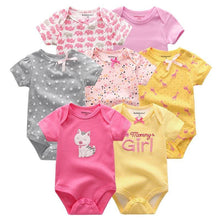 Load image into Gallery viewer, Unisex Newborn Baby Rompers Clothing Infant Jumpsuits 100%Cotton Children 7Pcs/Lot Set for Girls and Boys Jumpsuits For Kids