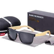 Load image into Gallery viewer, Polarized Bamboo Elegant Wood Sunglasses for Men and Women in Famous Retro Classic Style Design With UV400 Protection