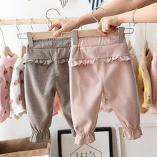 Load image into Gallery viewer, Clothing for Baby Girls Pants Dot Polka Bow Ruffles Casual Trousers Girls Princess Long Pant Children Clothes