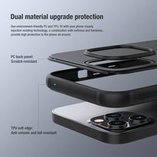 Load image into Gallery viewer, Super Hard Back Soft Shock Absorb Cover for iPhone 13 Pro Max Case Slide Camera Business Black Elegant Back Cover for iPhone 13 Mini 13 Pro Max Case