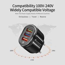 Load image into Gallery viewer, Fast Universal USB Charger Quick Charge 3.0 4.0 Wall Powerful Mobile Phone Tablet Chargers