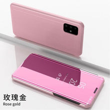 Load image into Gallery viewer, Smart Flip Phone Case For iPhone X XR XS 5 5S SE 7 8 6 6S Plus 11 12 13 Mini Pro Max 2020 Mirror Window Standing Holder Cover Mirror Screen Smart Plating Case 360 Full Body Ultra Thin Intelligent Protective Case
