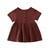 Load image into Gallery viewer, Kids Summer Cotton Linen Dress with Plain Short sleeve Party A-line dress For Small Girls 1-3 Years