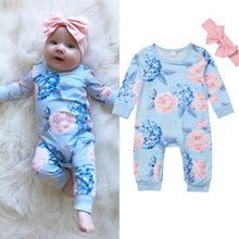 Load image into Gallery viewer, New Fashion Newborn Romper Floral Jumpsuit Baby Playsuit Girl Outfit Clothes Set For Girls