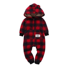 Load image into Gallery viewer, Modern Popular Fashion Newborn One Piece Fleece Hooded Jumpsuit Long Sleeved Baby Body suits Romper For Girls and Boys Kids