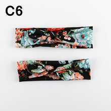 Load image into Gallery viewer, Modern Mother & Baby Headbands Kids Girl Bow With Rabbit ear Print Floral Hair Bands Parent-Child Hair Accessories