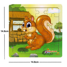 Load image into Gallery viewer, 38 Style Cartoon Wooden Puzzle Children Animal/ Vehicle Toy For 2-6 Year Baby Early Educational Toys for Kids