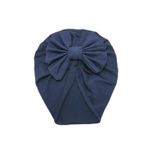 Load image into Gallery viewer, Luxury Modern Baby Headband Hat Bowknot Print Cotton Stretchy Turban Headband Infant Head Wrap Beanie Hat For Babies and Kids