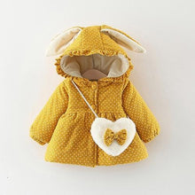 Load image into Gallery viewer, Newborn Baby Girl Clothes Floral Hooded Cotton-padded Jacket Outerwear For Girls
