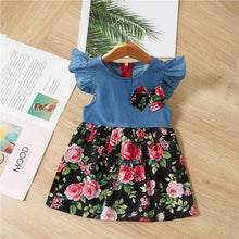 Load image into Gallery viewer, Baby Summer New Children Female Cotton A-Line Dress Kids Clothes Floral Princess Tutu Dresses For Girls