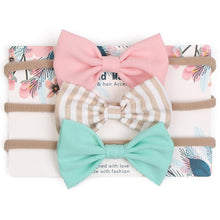 Load image into Gallery viewer, Cute Bow Baby Headband for Girl Nylon Head Bands Turban Newborn Headbands Hairbands for Kids Baby Hair Accessories For Baby