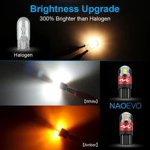 Load image into Gallery viewer, NAO T10 LED W5W LED Bulb 3030 SMD 168 194 5W5 Car Accessories Clearance Lights Reading Lamp Auto 12V 6000K White Amber Red Motor