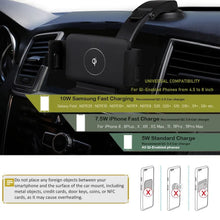 Load image into Gallery viewer, Automatic Clamping Car Wireless Charger for Samsung Galaxy Z Fold 5 4 3 Note20 9 iPhone 12 11 13 Max Air Vent Mount Phone Holder