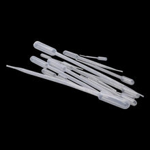 Load image into Gallery viewer, 100Pcs 0.2/0.5/1/2/3/5/10ML Laboratory Pipette Plastic Disposable Graduated Pasteur Pipette Dropper Polyethylene Makeup Tools