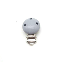 Load image into Gallery viewer, Wooden Baby Children Pacifier Holder Clip Infant Cute Round Nipple Clasps For Baby Product