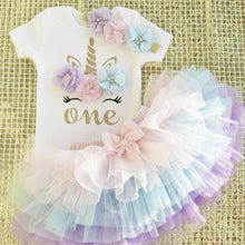 Load image into Gallery viewer, Unicorn tutu dresses for Newborn Baby girl and 1st Birthday Outfits for baby Girls In Luxury Modern New Baby Design