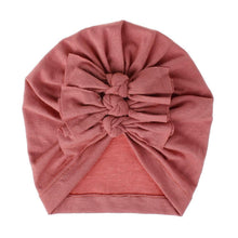 Load image into Gallery viewer, Modern Handamde Toddler Baby Boys& Girls Turban Head Wrap Beanie Cotton Hat Solid Cap Headband For Kids