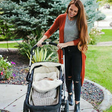 Load image into Gallery viewer, Warm Baby Blanket Knitted Newborn Swaddle Wrap Soft Sleeping Bag Footmuff Cotton Envelope For Stroller Accessories For Baby