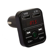 Load image into Gallery viewer, Car Bluetooth FM Transmitter Wireless Handsfree Audio Receiver Auto LED MP3 Player 2.1A Dual USB Fast Charger Car Accessories