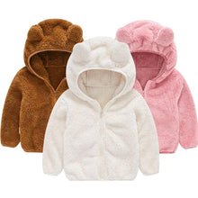 Load image into Gallery viewer, Modern Winter Fleece Children's Sweater Boys and Girls Hoodie Jacket Warm Baby Coat With Bear Ears