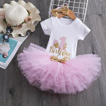 Load image into Gallery viewer, New 1st Birthday Tutu Baby Infant Christening Cake Dresses for Party Kids 1 Year Baby Girl For Birthday Party