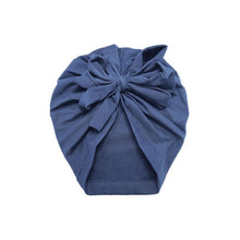 Load image into Gallery viewer, Luxury Modern Baby Headband Hat Bowknot Print Cotton Stretchy Turban Headband Infant Head Wrap Beanie Hat For Babies and Kids