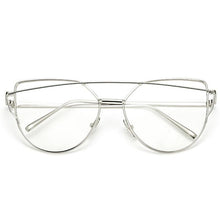 Load image into Gallery viewer, NEW Stevvex Designer Cat eye Sunglasses For Women and Ladies in Vintage Metal Reflective Glasse Mirror Retro Oculos De Sol Gafas Style With UV 400 Protection