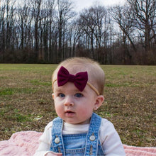Load image into Gallery viewer, Baby Headband Bow Headbands For Girl Corduroy Head Band Thin Nylon Hairband Newborn Kids Hair Accessories Bow For Kids