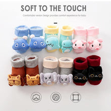 Load image into Gallery viewer, Cartoon Newborn Baby Toddler Floor Non-slip Socks Cotton With Bell Doll Baby Girls & Boys Soft Shoes For Kids