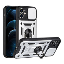 Load image into Gallery viewer, Camera Protection Shockproof Armor Case For iPhone 12 13 14 Pro Max Cover Men Cool Woman Camera Cover And Stand Sliding Lens Protection Rotating Ring Mount Shock Resistant Shockproof Protective Bumper