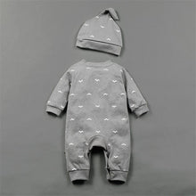 Load image into Gallery viewer, Romper Set Fashion Cartoon Bodysuit Hat and Pant Clothing Set Cute Animal Newborn Baby Clothes Pajamas