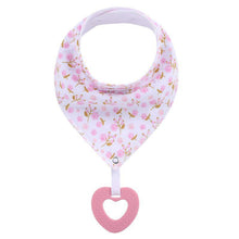 Load image into Gallery viewer, 100% Organic Cotton Super Absorbent And Soft Unisex Baby Bandana Drool Bibs And Teething Toys For Newborn