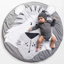 Load image into Gallery viewer, Play Mat Cartoon Animal Baby Mats Newborn Infant Crawling Cotton Round Floor Carpet Rugs Mat for Kids Room Nursery Decor