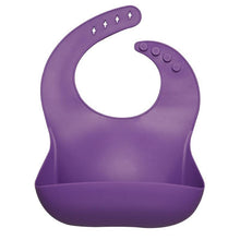 Load image into Gallery viewer, Silicon Breastplate Baby Bib Waterproof Solid Infant Bandana Bibs Newborn Feeding Burp Cloth Bib For Kids