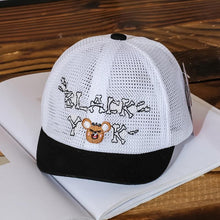 Load image into Gallery viewer, Luxury Summer Newborn Baby Sun Hat Cotton Beret Hat Cartoon Striped Bear Snapback Baseball Cap Baby Hats For girls and Boys Kids