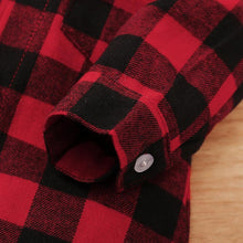 Load image into Gallery viewer, Spring Autumn Newborn Cotton Casual classic Plaid Collar Jumpsuit for Baby Boys / Girls In Elegant Retro Modern Style