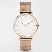 Load image into Gallery viewer, Fashion Unisex Watches Ultra Thin Stainless Steel Mesh Belt Quartz Classic Casual Watch For Women and Man