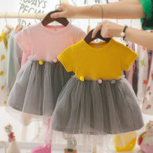 Load image into Gallery viewer, Fashion Modern New Spring Toddler Kids Baby Girls Patchwork Tulle Casual Princess Dress For Girls