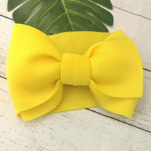 Load image into Gallery viewer, Modern Luxury Big Puff Bow Baby Girl Headbands for Girls Baby Turban Headband For Girls Baby