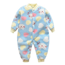 Load image into Gallery viewer, Newborn Infant Baby Jumpsuit Children Cartoon Animal Fleece Warm Romper Jumpsuit for baby Boy Girls Plush Material