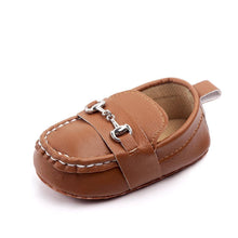 Load image into Gallery viewer, Leather Baby Shoes Fashion Infant Boys Girls Anti-slip Soft Sole Newborn First Walkers Luxury Shoes Design For Kids
