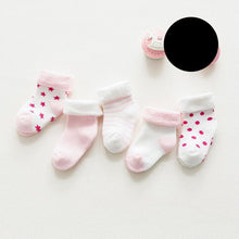 Load image into Gallery viewer, 5 Pair High Quality Thicken Cartoon Comfort Cotton Newborn Socks Kids Boy And Girl Socks