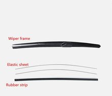 Load image into Gallery viewer, For Infiniti Q50 Q50L Car Windshield Wiper Blade Insert Rubber strip (refill) 2Pcs 10mm 26/17inch Natural rubber Car Accessories