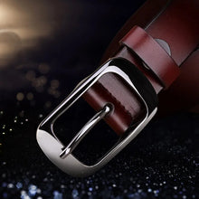 Load image into Gallery viewer, MEDYLA Women's Belt Genuine Leather Fashion Retro Belts High Quality Luxury Brand Ladies Alloy Buckle Casual Jeans Belt
