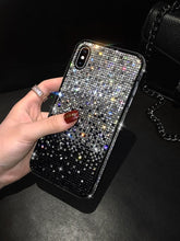Load image into Gallery viewer, Luxury Shiny Glitter Diamond Phone Case For iPhone 14 13 12 11 Pro Max X Xr Xs 7 8 Plus Fashion Glitter Sparkle Crystal Rhinestone Protective Cover With Soft Case For iPhone