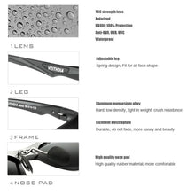 Load image into Gallery viewer, VEITHDIA Aluminum Magnesium Men's Polarized VU400 Sun Glasses Night Vision Mirror Male Eyewear Sunglasses Goggle Oculos 6502