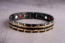 Load image into Gallery viewer, Trendy Men's Bracelet Stainless Steel Magnetic Bracelet Golden Magnet Bracelet For Men and Women