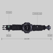 Load image into Gallery viewer, Military Survival Men Watch With Compass/whistle /scraper/Waterproof 30M Outdoor Men Sports G Style -Shock Watch Relogio Masculino