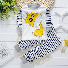 Load image into Gallery viewer, Modern Luxury Classic style Fall Baby Boys and Girls Clothing Set T-shirt Tops Pant Tracksuits Outfits For Kids