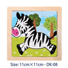 Load image into Gallery viewer, 38 Style Cartoon Wooden Puzzle Children Animal/ Vehicle Toy For 2-6 Year Baby Early Educational Toys for Kids
